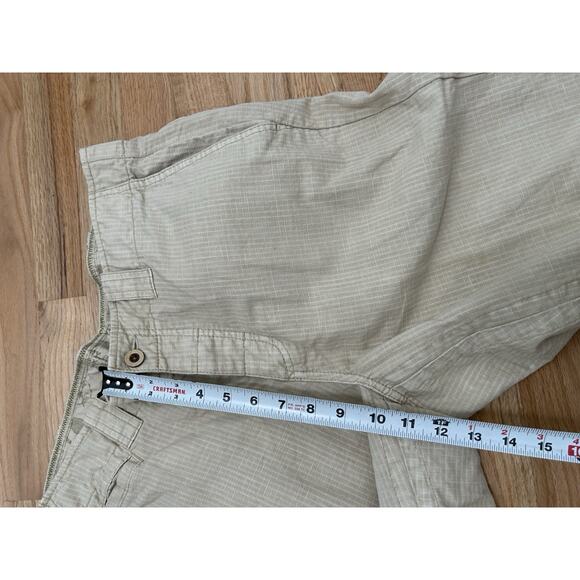 Tommy Bahama Relax Ripstop Khaki Drawstring Pants Cotton Linen Blend Mens 34 - Picture 9 of 12